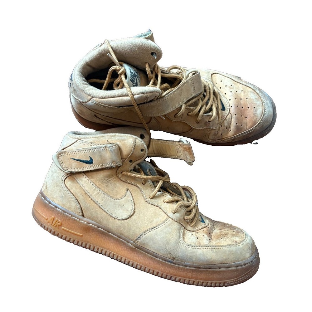 Size 9.5 - Nike Air Force 1 '07 Mid Flax